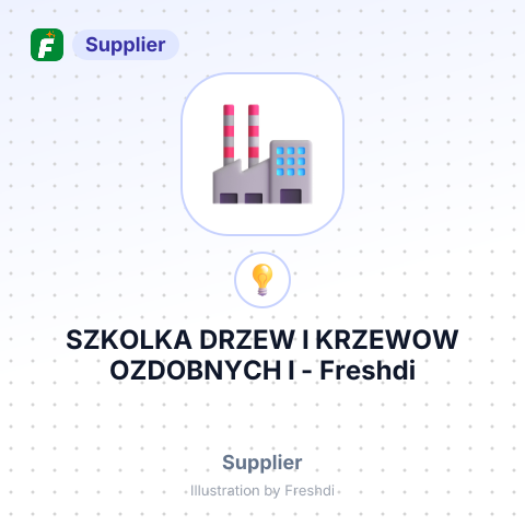 SZKOLKA DRZEW I KRZEWOW OZDOBNYCH I – summary card, no photo uploaded yet
