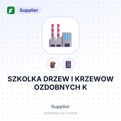SZKOLKA DRZEW I KRZEWOW OZDOBNYCH K – summary card, no photo uploaded yet