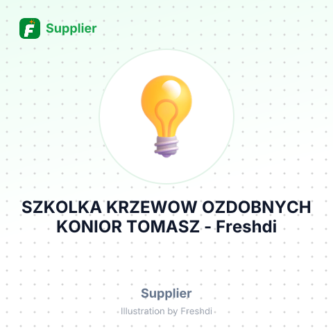 SZKOLKA KRZEWOW OZDOBNYCH KONIOR TOMASZ – summary card, no photo uploaded yet