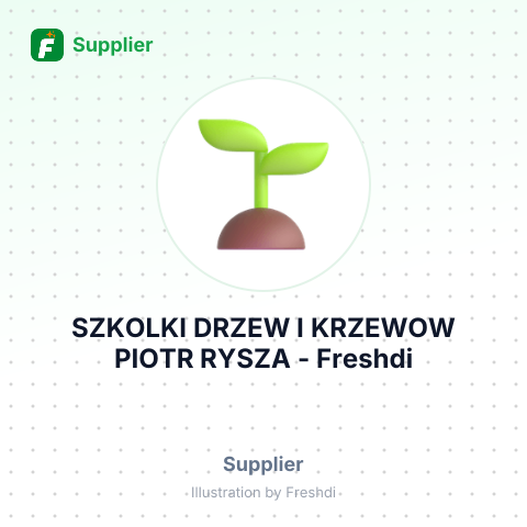 SZKOLKI DRZEW I KRZEWOW PIOTR RYSZA – summary card, no photo uploaded yet