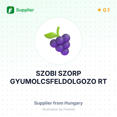 SZOBI SZORP GYUMOLCSFELDOLGOZO RT – summary card, no photo uploaded yet