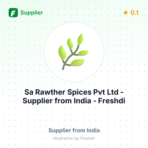 Sa Rawther Spices Pvt Ltd  – summary card, no photo uploaded yet