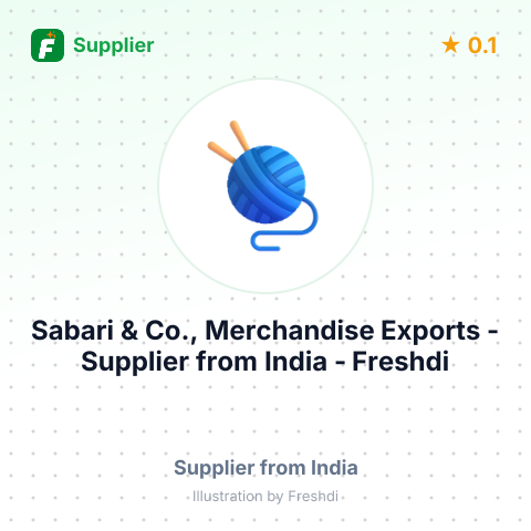 Sabari & Co., Merchandise Exports  – summary card, no photo uploaded yet
