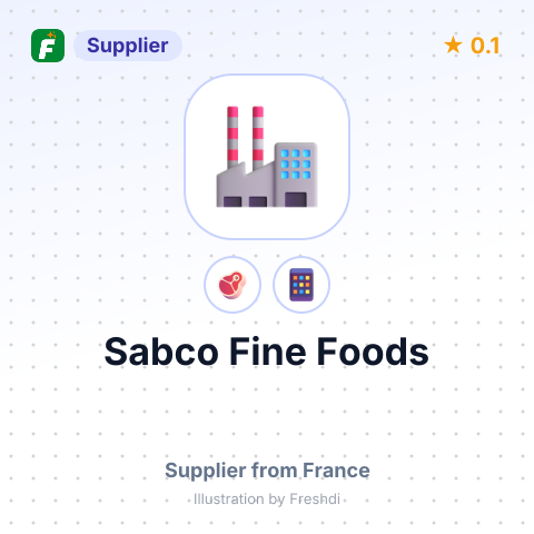 Sabco Fine Foods – summary card, no photo uploaded yet