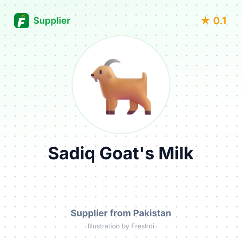 Sadiq Goat's Milk  – summary card, no photo uploaded yet