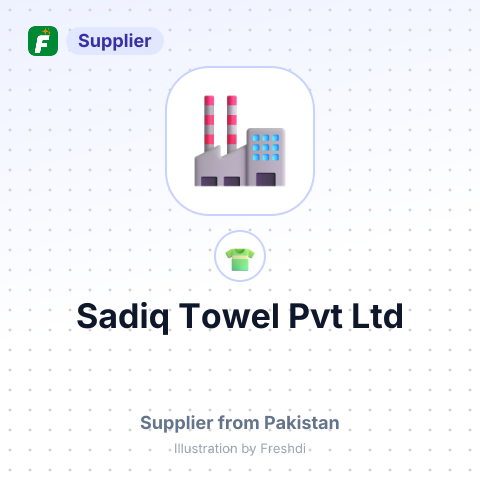 Sadiq Towel Pvt Ltd – summary card, no photo uploaded yet
