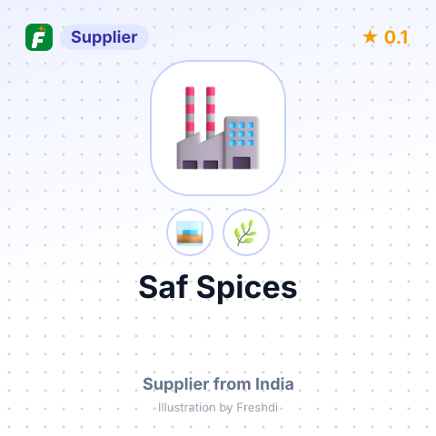 Saf Spices  – summary card, no photo uploaded yet