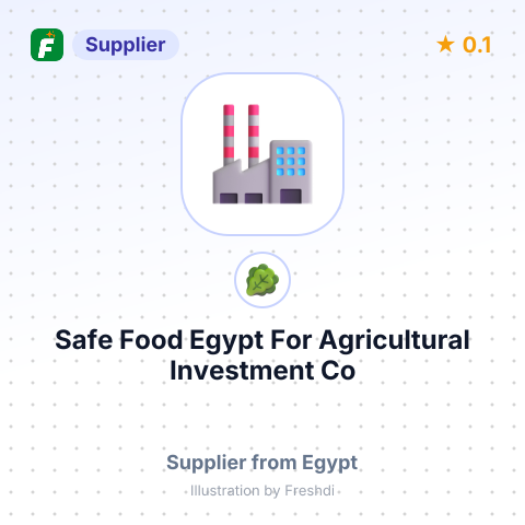 Safe Food Egypt For Agricultural Investment Co – summary card, no photo uploaded yet
