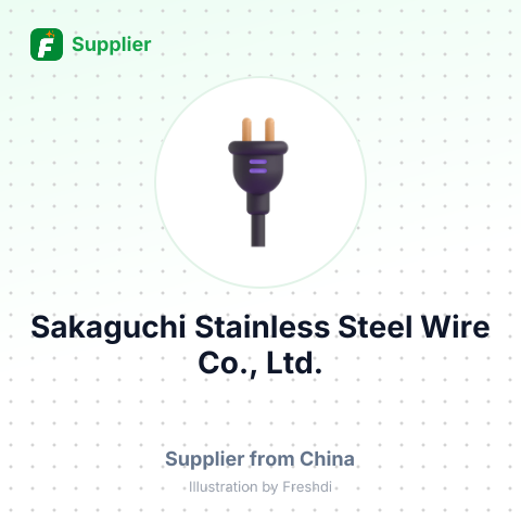 Sakaguchi Stainless Steel Wire Co., Ltd. – summary card, no photo uploaded yet