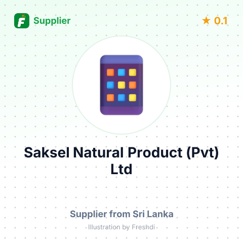 Saksel Natural Product (Pvt) Ltd  – summary card, no photo uploaded yet