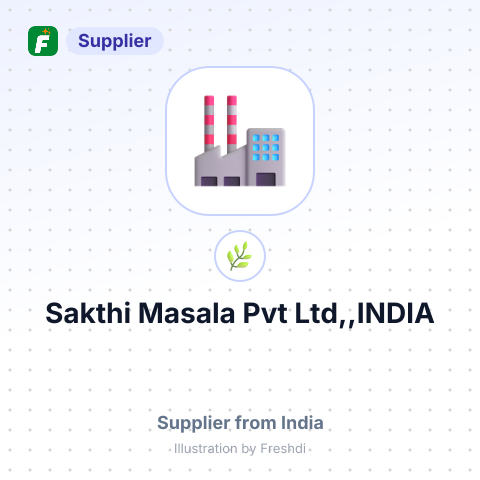 Sakthi Masala Pvt Ltd,,INDIA – summary card, no photo uploaded yet