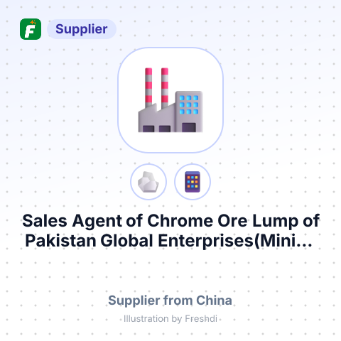 Sales Agent of Chrome Ore Lump of Pakistan Global Enterprises(Mining and Exporter). – summary card, no photo uploaded yet