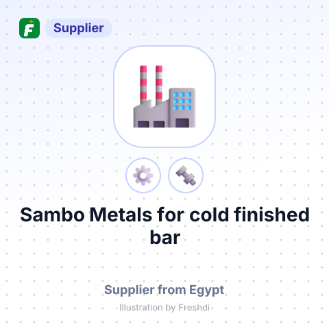 Sambo Metals for cold finished bar – summary card, no photo uploaded yet