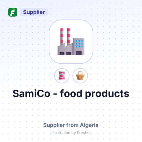 SamiCo - food products – summary card, no photo uploaded yet