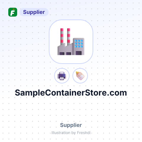 SampleContainerStore.com – summary card, no photo uploaded yet