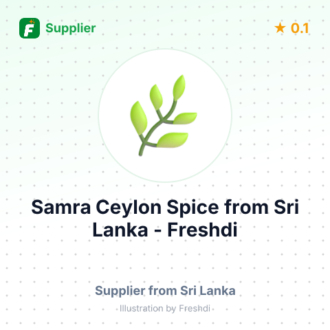 Samra Ceylon Spice  – summary card, no photo uploaded yet