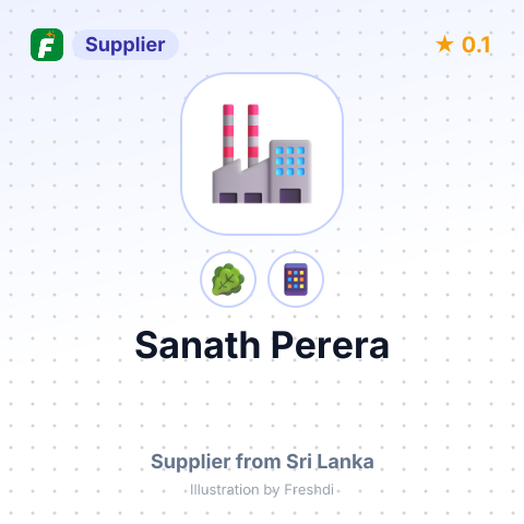 Sanath Perera  – summary card, no photo uploaded yet