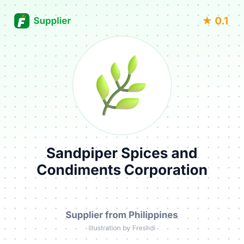 Sandpiper Spices and Condiments Corporation – summary card, no photo uploaded yet