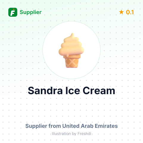 Sandra Ice Cream – summary card, no photo uploaded yet