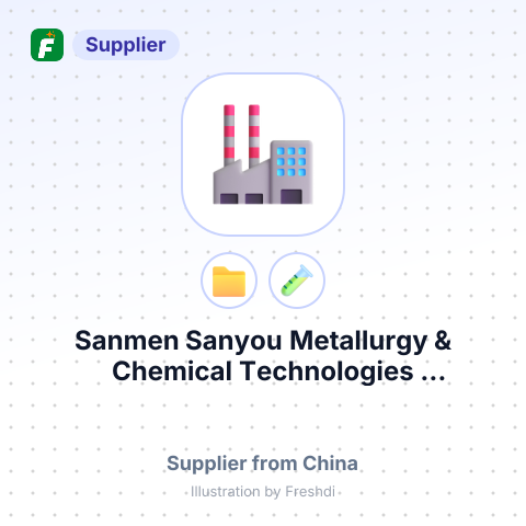 Sanmen Sanyou Metallurgy & Chemical Technologies Development Co., Ltd. – summary card, no photo uploaded yet