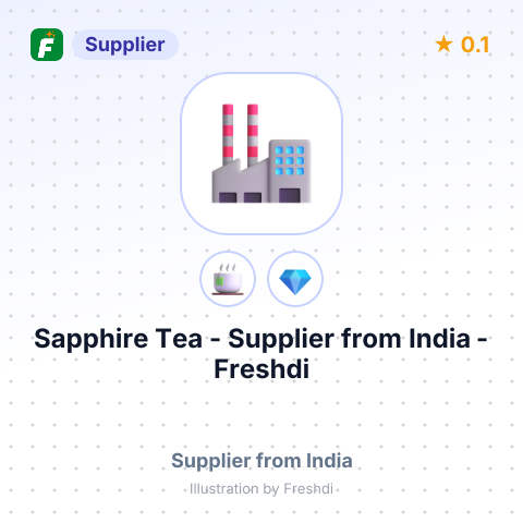 Sapphire Tea  – summary card, no photo uploaded yet