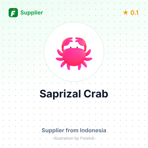 Saprizal Crab  – summary card, no photo uploaded yet