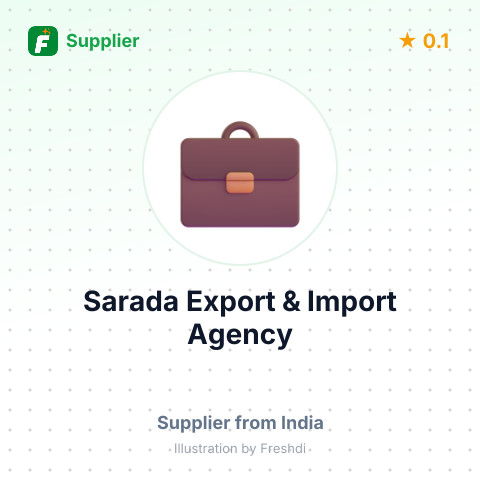 Sarada Export & Import Agency – summary card, no photo uploaded yet