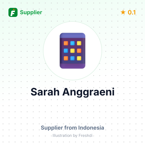 Sarah Anggraeni  – summary card, no photo uploaded yet