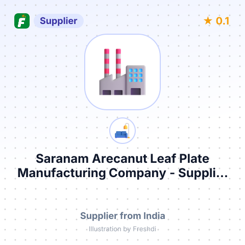 Saranam Arecanut Leaf Plate Manufacturing Company  – summary card, no photo uploaded yet