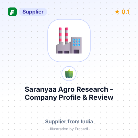 Saranyaa Agro Research – summary card, no photo uploaded yet