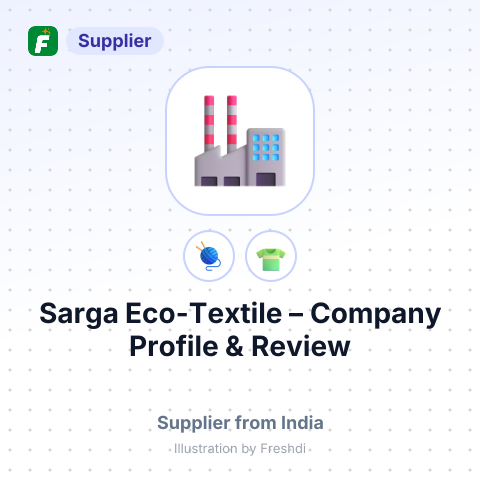 Sarga Eco-Textile – summary card, no photo uploaded yet
