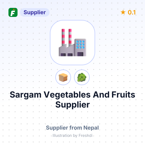 Sargam Vegetables And Fruits Supplier  – summary card, no photo uploaded yet