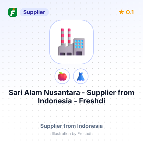 Sari Alam Nusantara  – summary card, no photo uploaded yet