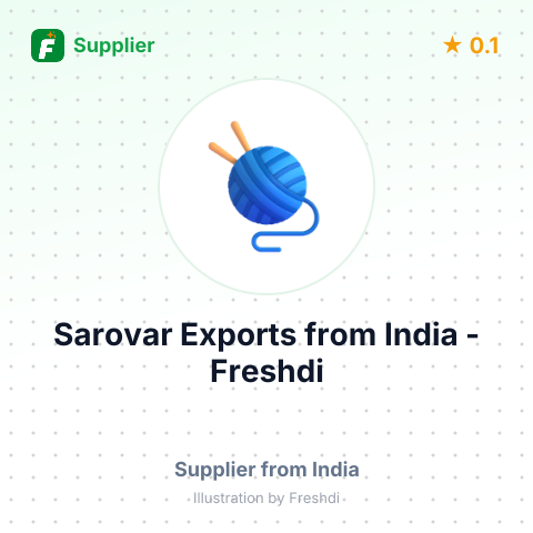 Sarovar Exports  – summary card, no photo uploaded yet