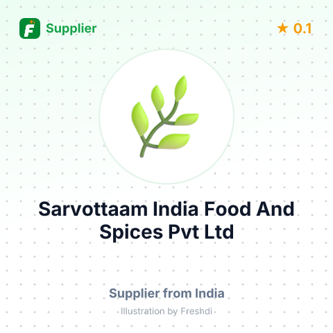 Sarvottaam India Food And Spices Pvt Ltd  – summary card, no photo uploaded yet