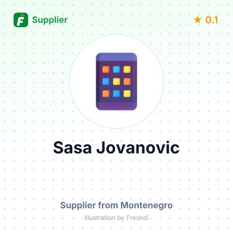 Sasa Jovanovic  – summary card, no photo uploaded yet