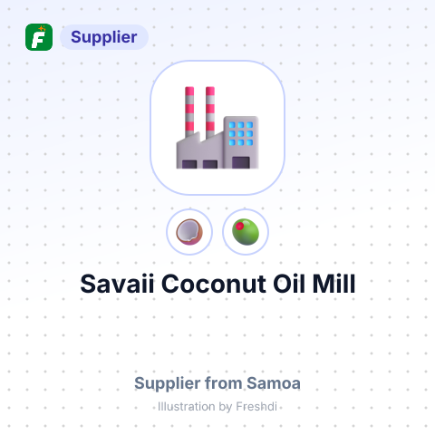 Savaii Coconut Oil Mill – summary card, no photo uploaded yet