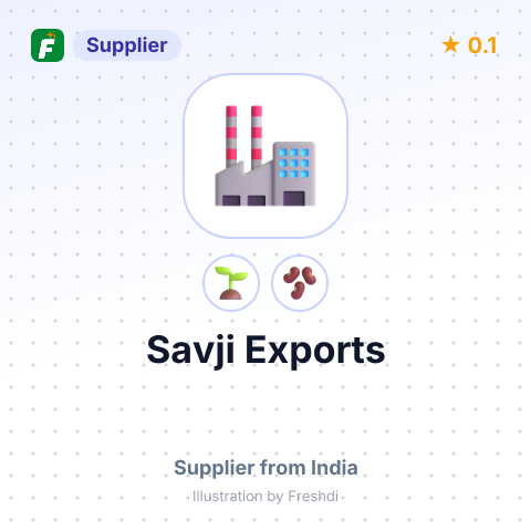 Savji Exports  – summary card, no photo uploaded yet