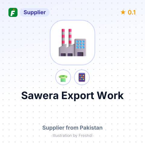 Sawera Export Work  – summary card, no photo uploaded yet
