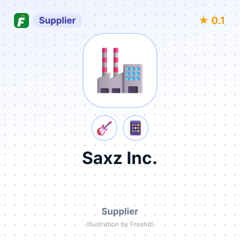 Saxz Inc. – summary card, no photo uploaded yet