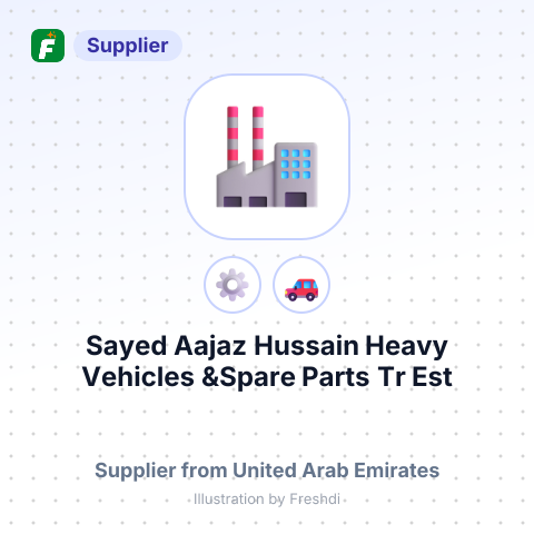 Sayed Aajaz Hussain Heavy Vehicles &Spare Parts Tr Est – summary card, no photo uploaded yet