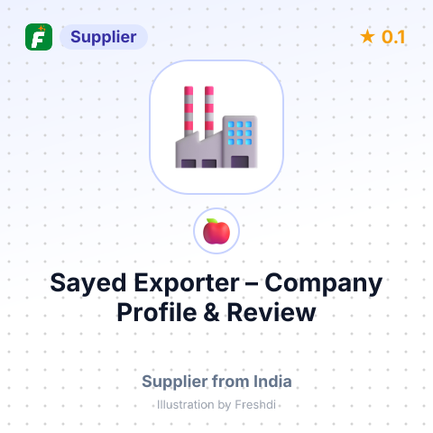 Sayed Exporter – summary card, no photo uploaded yet