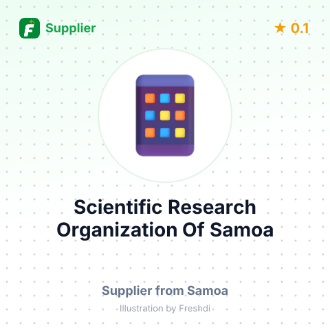 Scientific Research Organization Of Samoa  – summary card, no photo uploaded yet