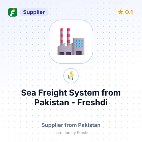 Sea Freight System  – summary card, no photo uploaded yet