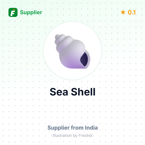 Sea Shell  – summary card, no photo uploaded yet
