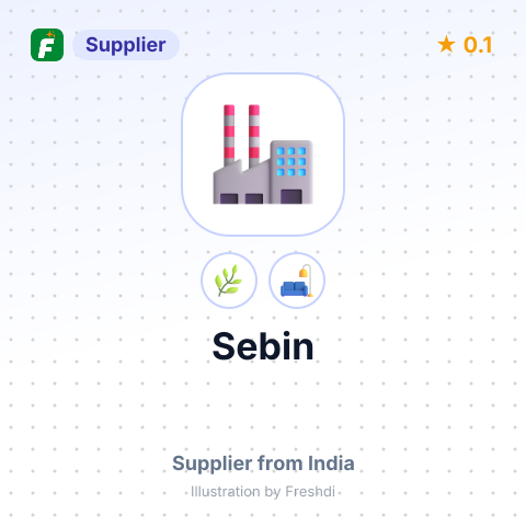 Sebin  – summary card, no photo uploaded yet