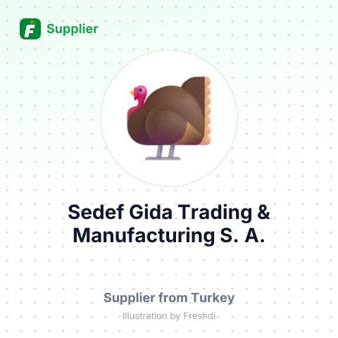 Sedef Gida Trading & Manufacturing S. A. – summary card, no photo uploaded yet
