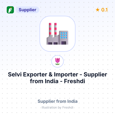 Selvi Exporter & Importer  – summary card, no photo uploaded yet