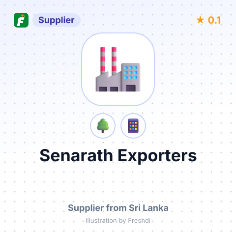 Senarath Exporters  – summary card, no photo uploaded yet