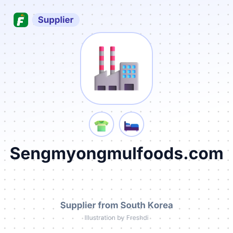 Sengmyongmulfoods.com – summary card, no photo uploaded yet